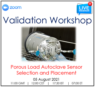 Porous Load Autoclave Sensor Placement